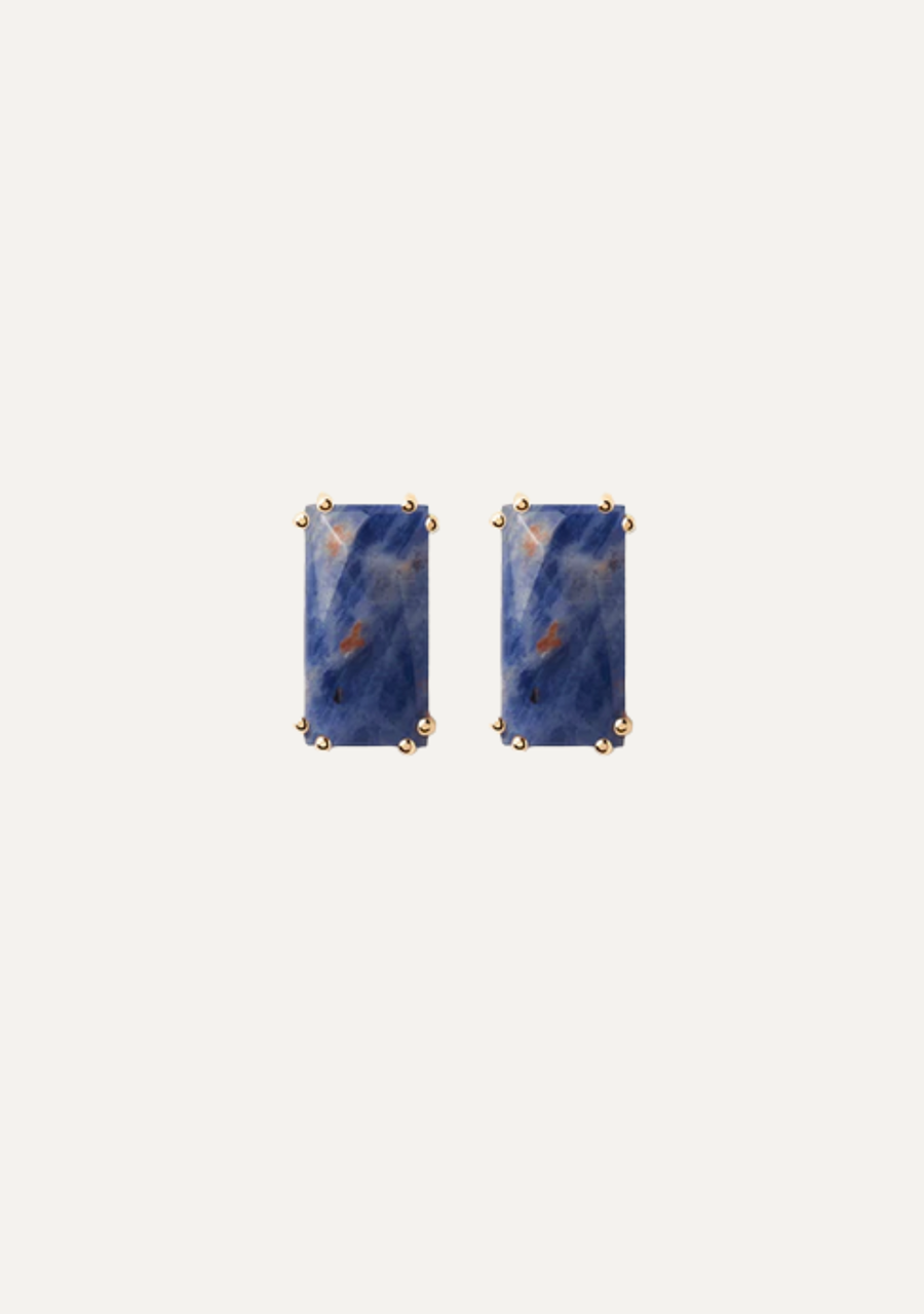 PD Paola 18ct Yellow Gold Plated Maiko Sodalite Earrings