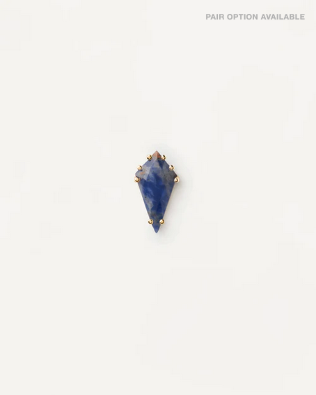 PD Paola 18ct Yellow Gold Plated Akiro Sodalite Earrings