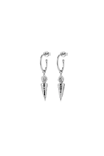 Karen Walker Sterling Silver Carrot Earrings