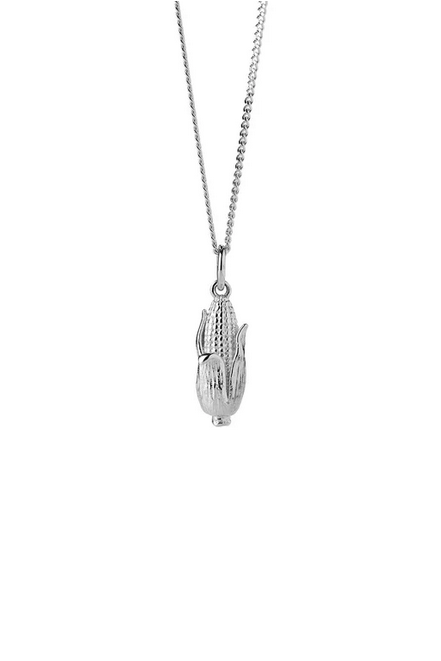 Karen Walker Sterling Silver Sweet Corn Necklace