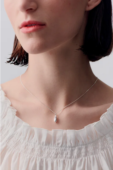 Karen Walker Sterling Silver Sweet Corn Necklace