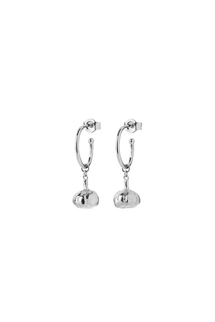 Karen Walker Sterling Silver Garlic Earrings