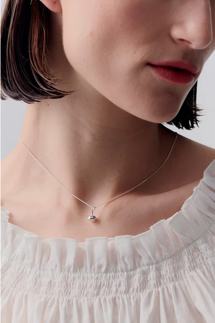 Karen Walker Sterling Silver Garlic Necklace