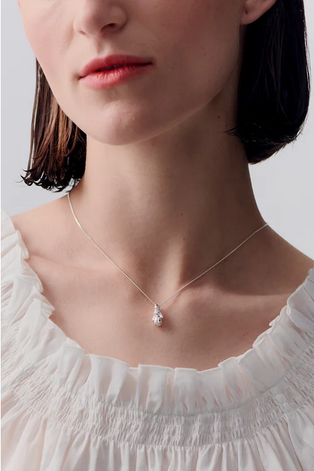 Karen Walker Sterling Silver Ms Gnome Necklace