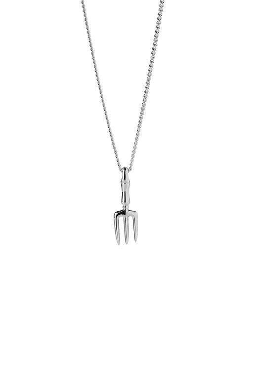 Karen Walker Sterling Silver Garden Fork Necklace