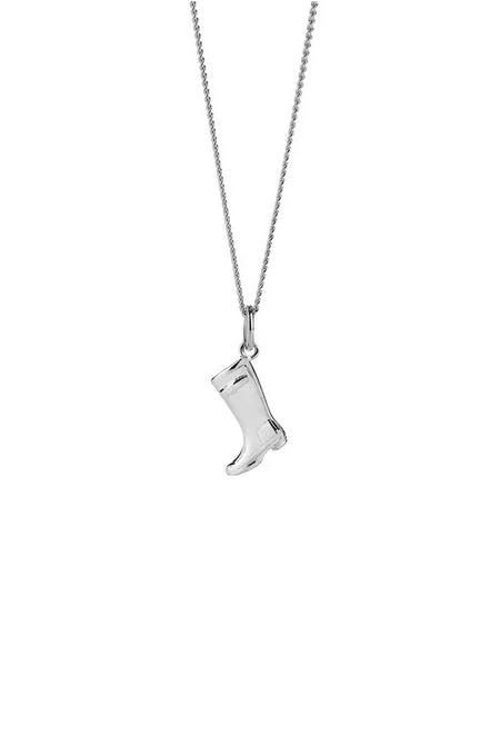 Karen Walker Sterling Silver Gumboot Necklace