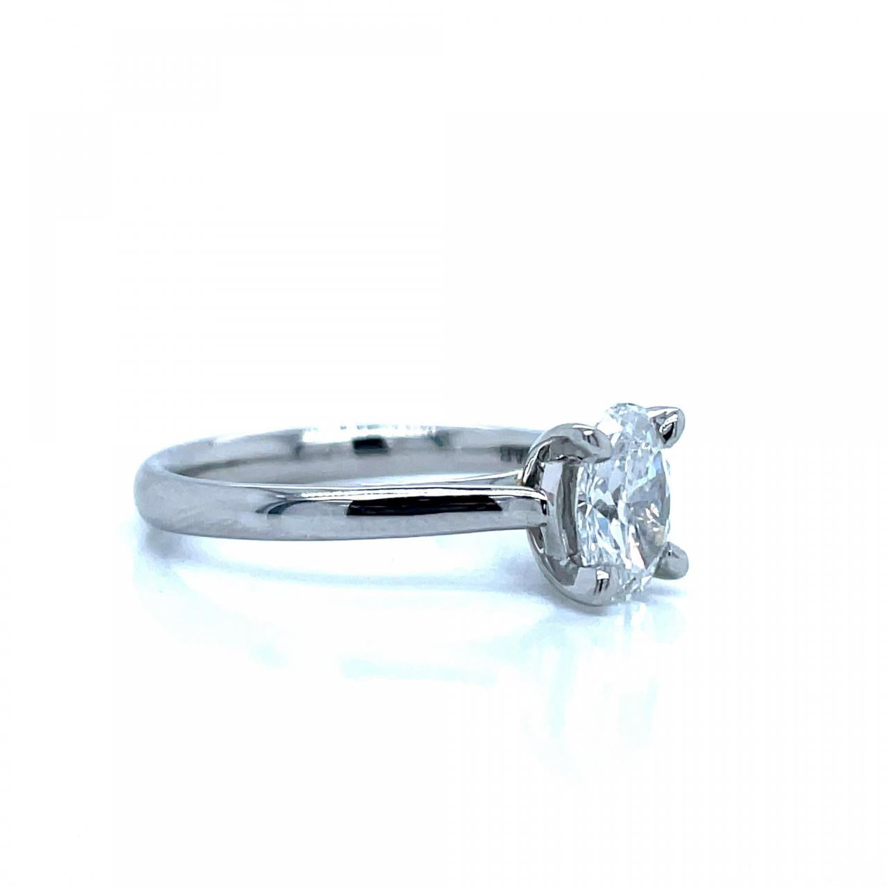 Lab Grown Diamond 1.01ct Oval Solitaire Ring