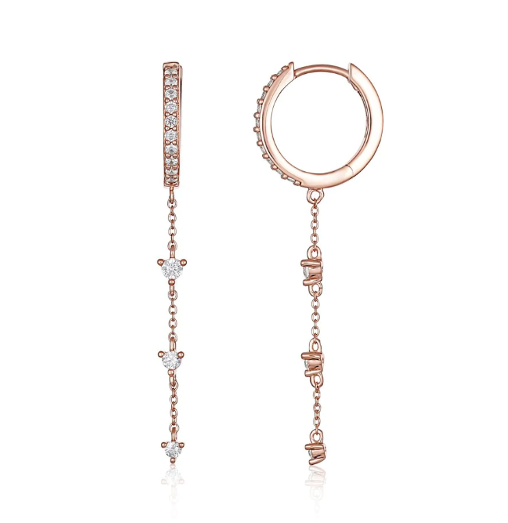 Georgini Rose Gold Plated Heirloom Loved Earrings