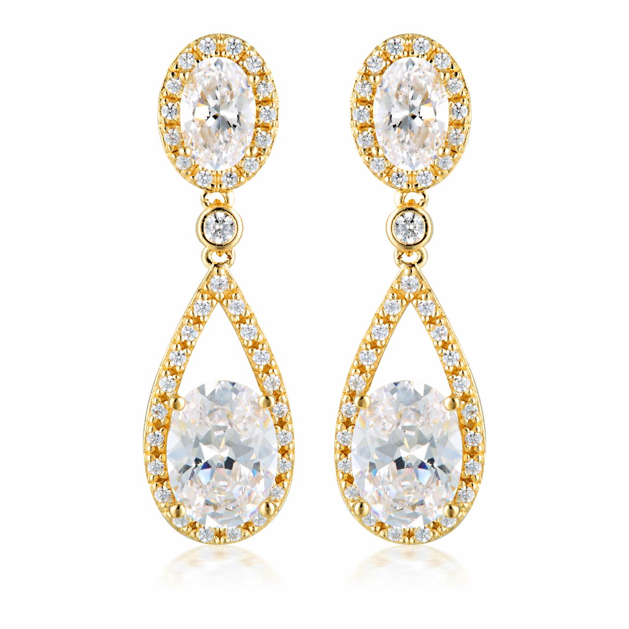 Georgini Gold Plated Aurora Radience Earrings