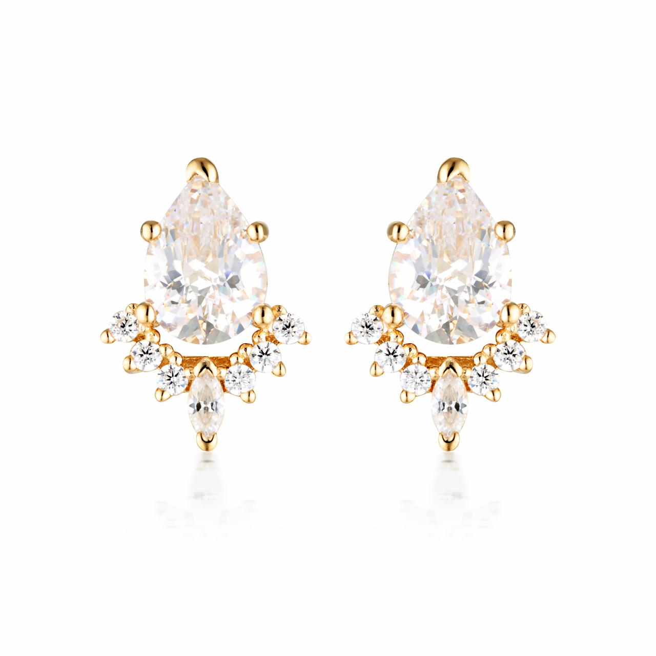 Georgini Gold Plated Iconic Bridal Penelope Earrings