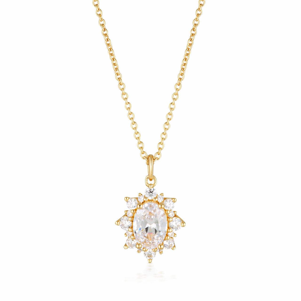 Georgini Gold Plated Iconic Bridal Eloise Pendant