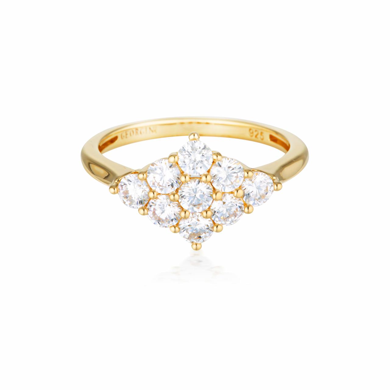 Georgini Gold Plated Rock Star Glam Ring