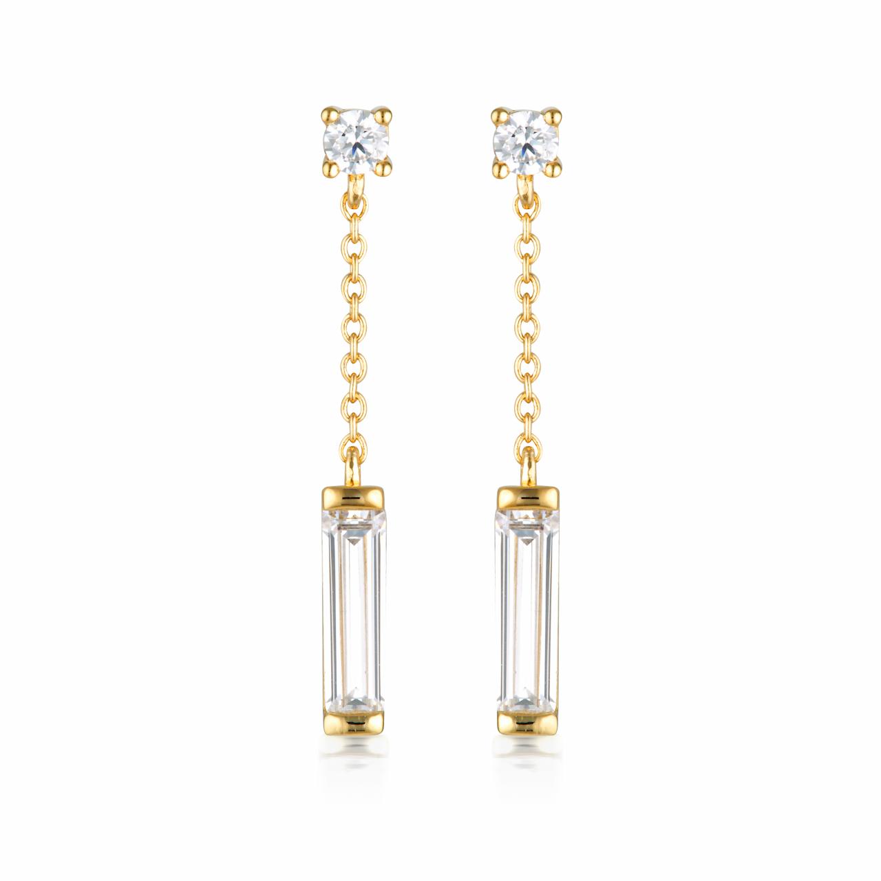 Georgini Gold Plated Layered Edit Tlieta Earrings