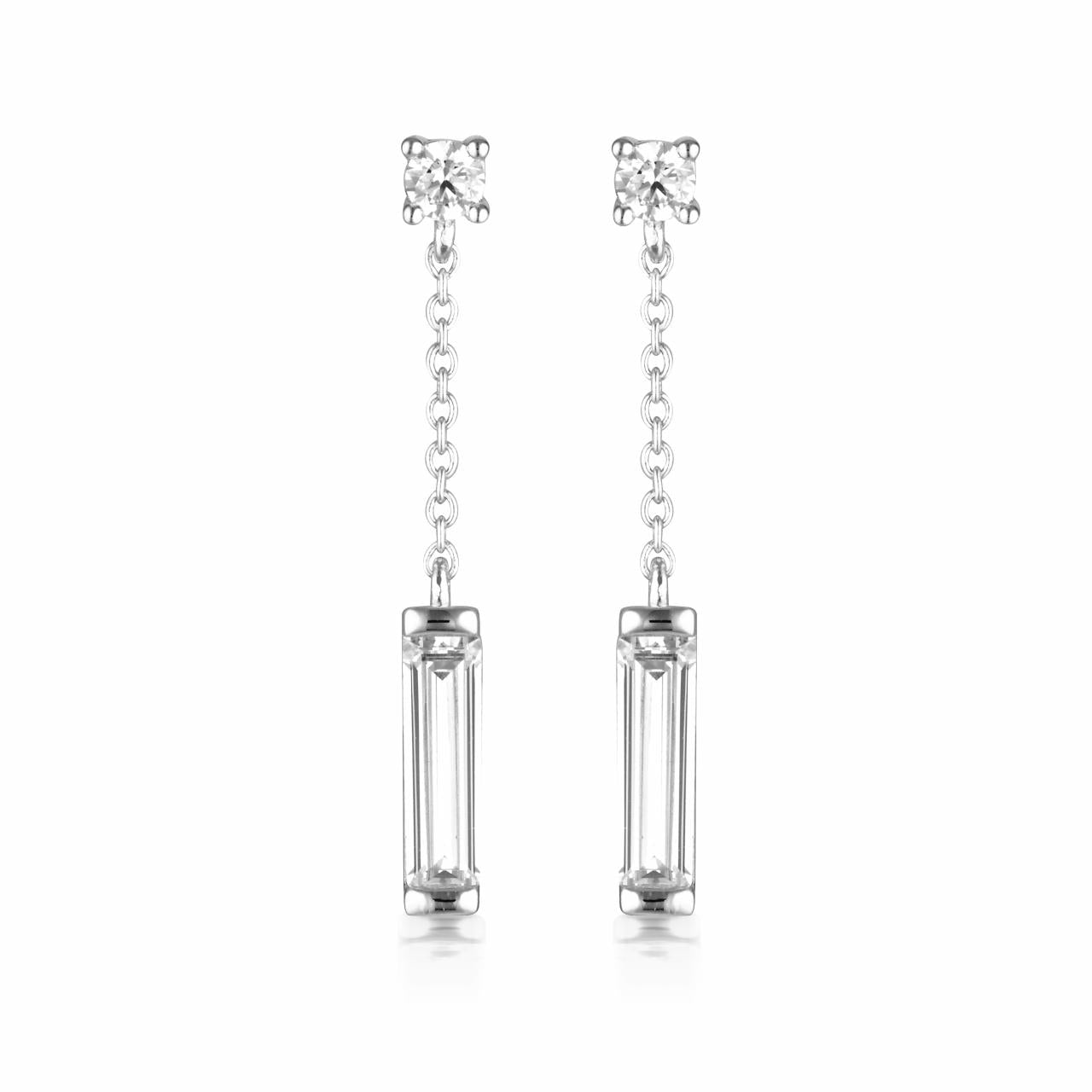 Georgini Sterling Silver Layered Edit Tlieta Earrings