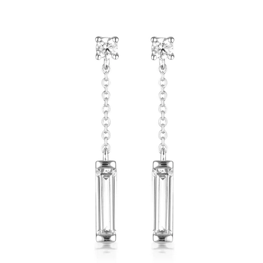 Georgini Sterling Silver Layered Edit Tlieta Earrings