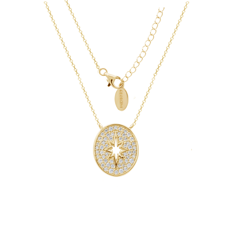 Georgini Gold Plate "A Christmas Journey" Follow The Star Pendant