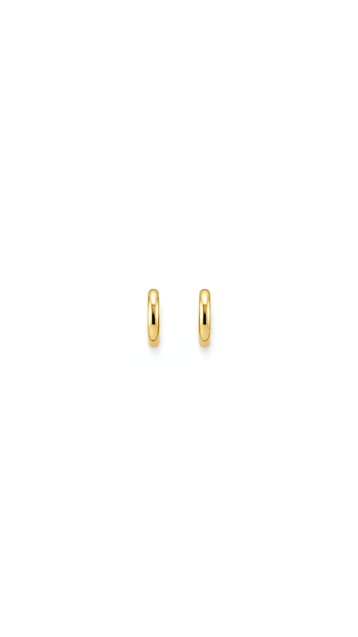Huggie Earring in 9ct Yellow Gold