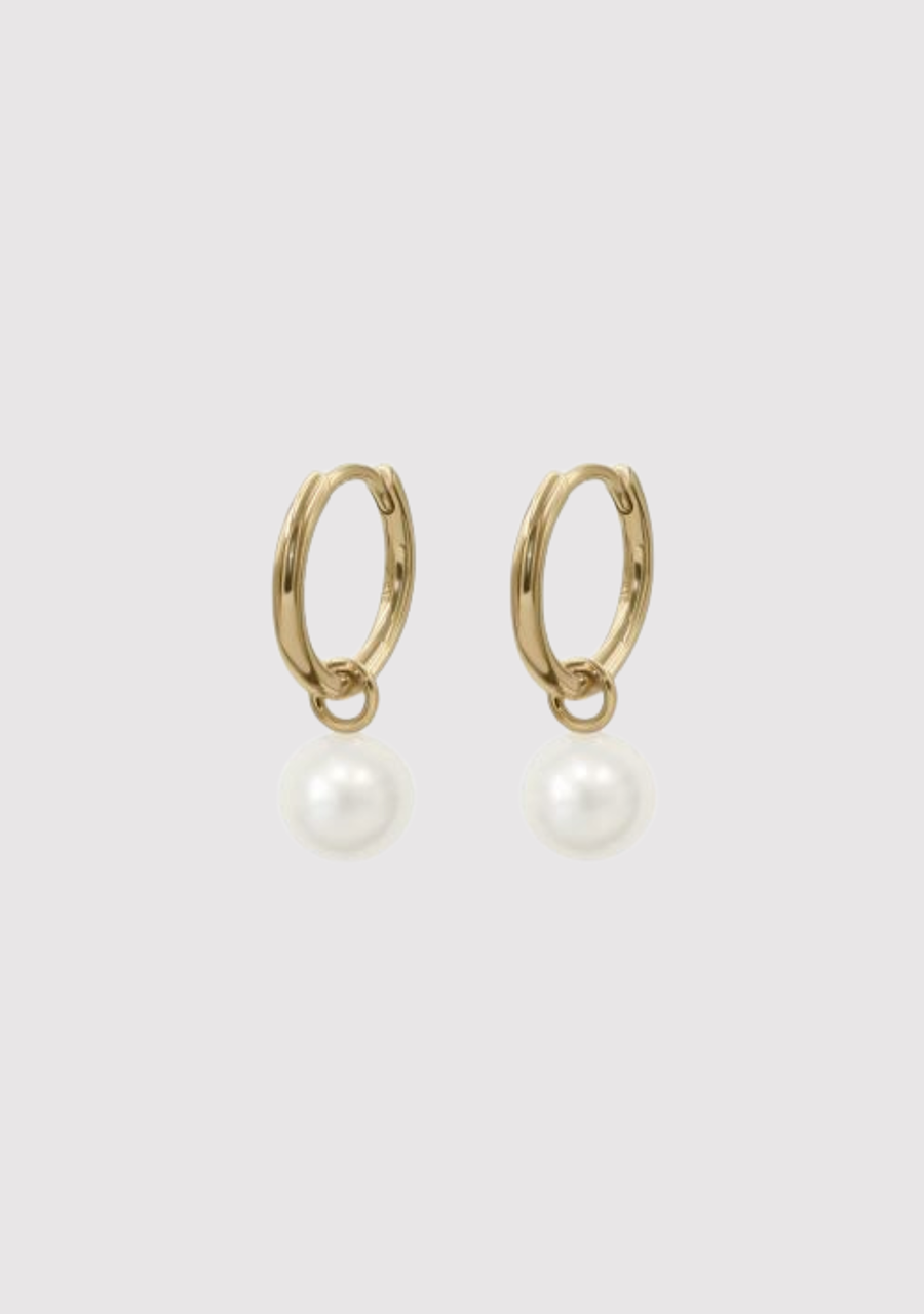 9ct Yellow Gold 2mm x 12mm Plain Huggie Earring