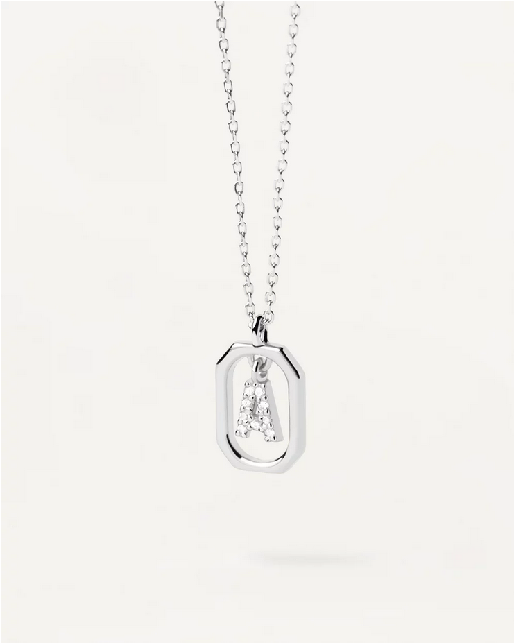PD Paola Sterling Silver Mini Letter A Necklace