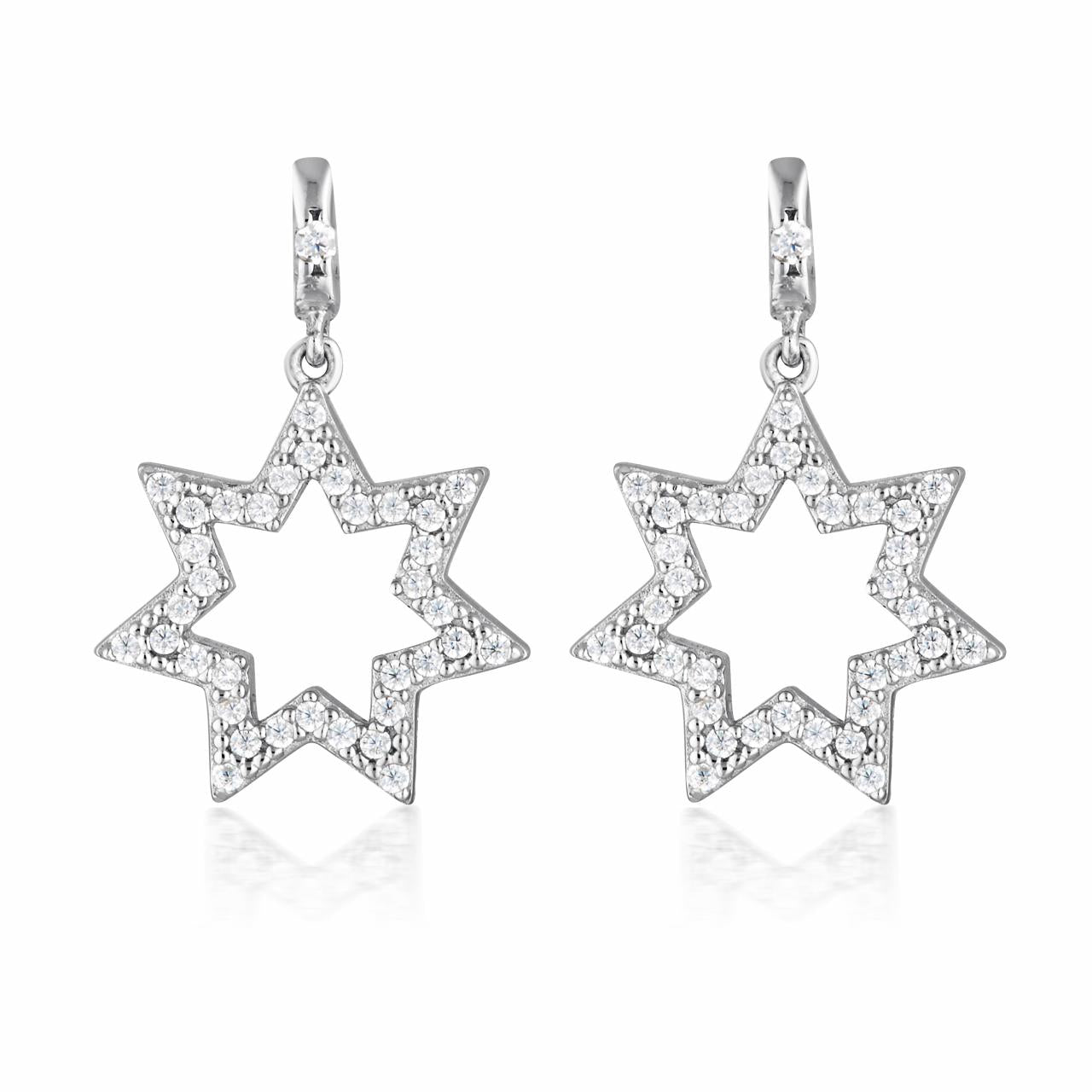 Georgini Sterling Silver Star Earrings