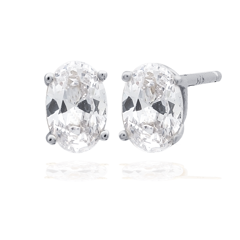 Georgini Sterling Silver "A Christmas Journey" Ellipse Earrings