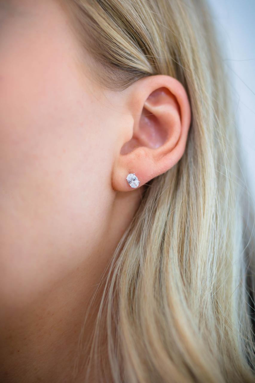 Georgini Sterling Silver "A Christmas Journey" Ellipse Earrings