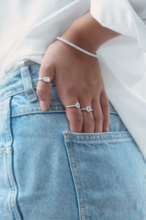 Georgini Sterling Silver Selena 3mm Tennis Bracelet
