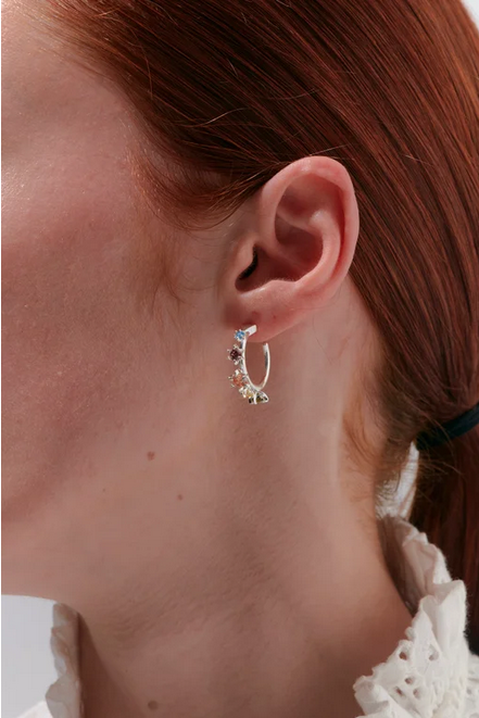 Karen Walker Sterling Silver Baroque Earrings