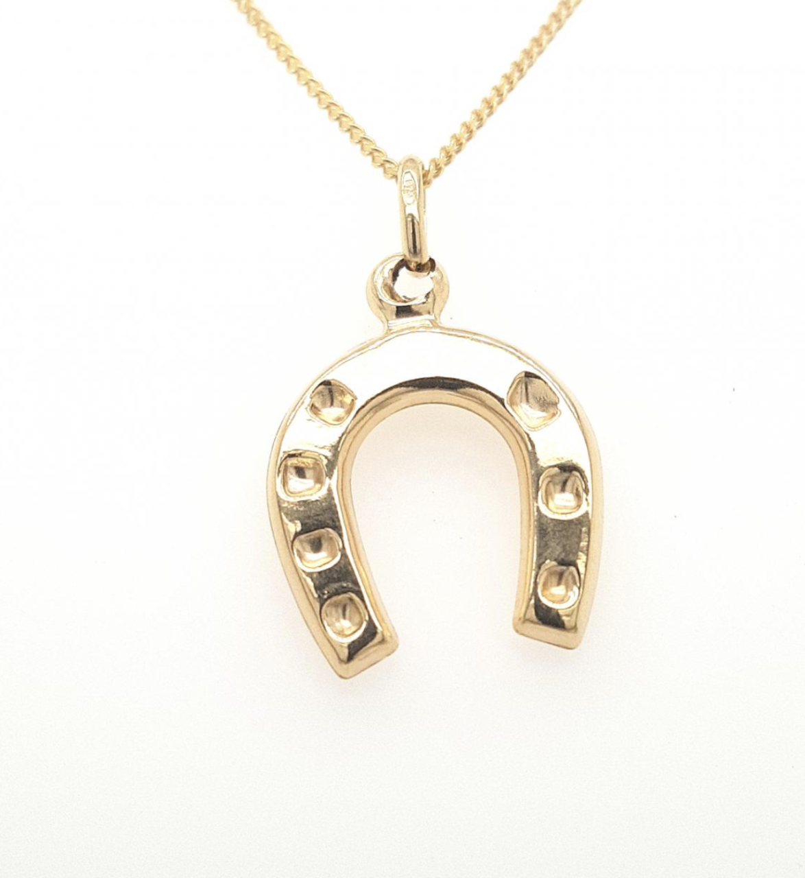 9ct Yellow Gold Horse Shoe Pendant