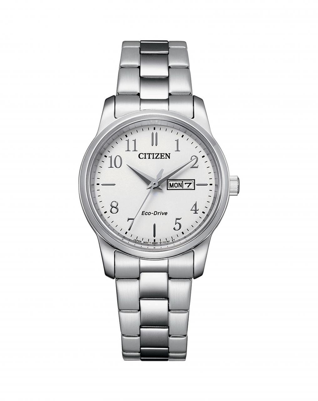 Citizen Ladies Eco-Drive Stainless Steel White Dial Watch
