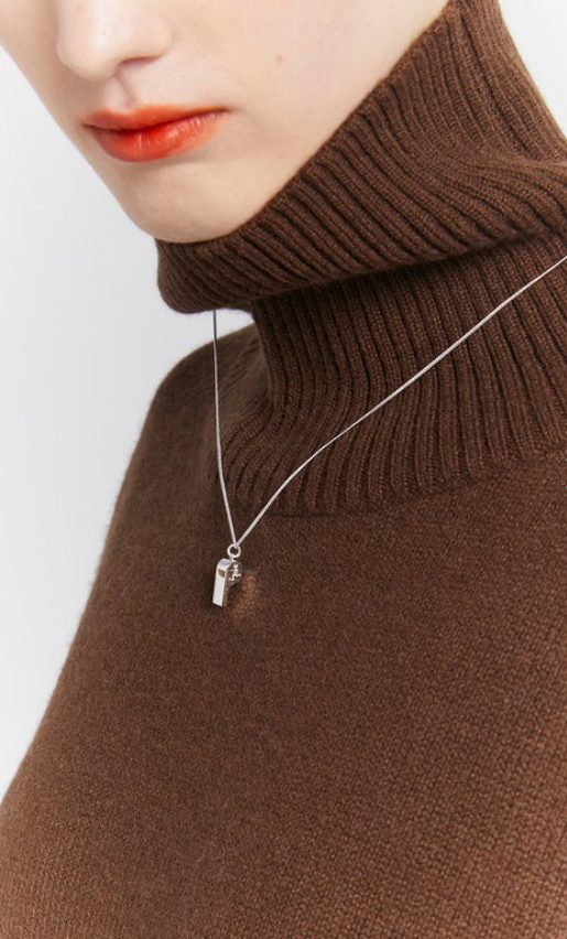 Karen Walker Sterling Silver Runaway Soccer Girl Whistle Necklace