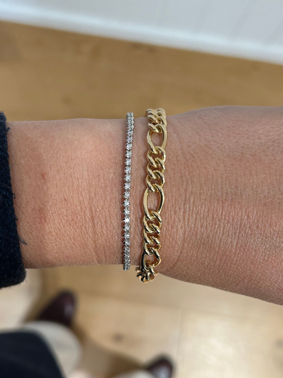 9ct White Gold Diamond Tennis Bracelet