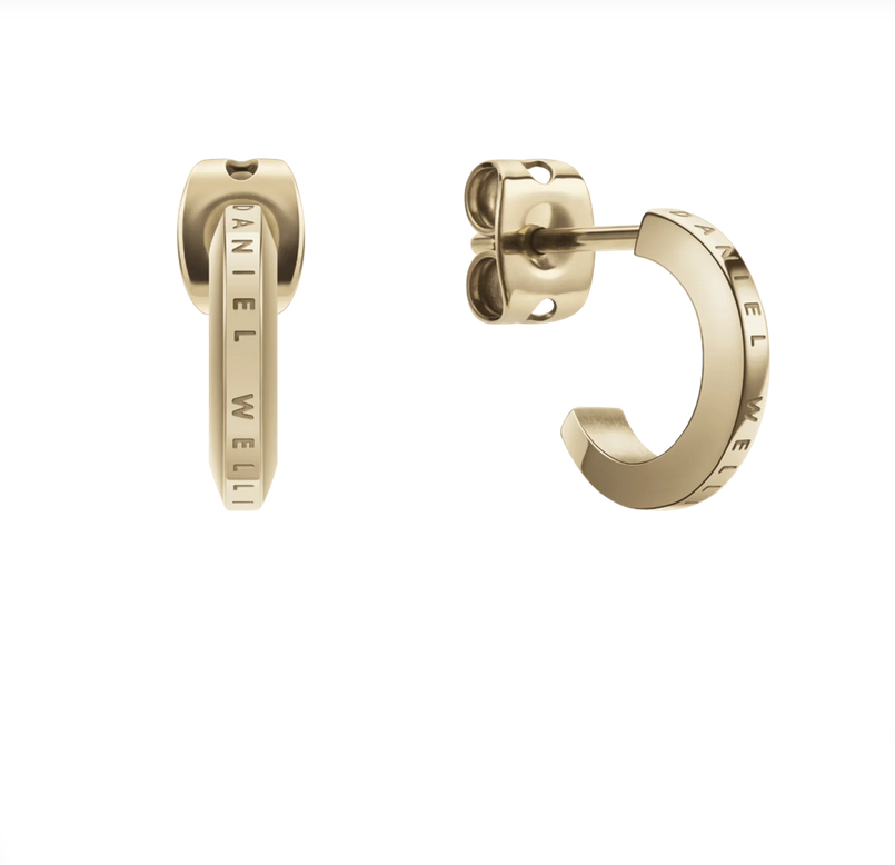 Daniel Wellington Gold Plated Stainless Steel Elan Earrings
