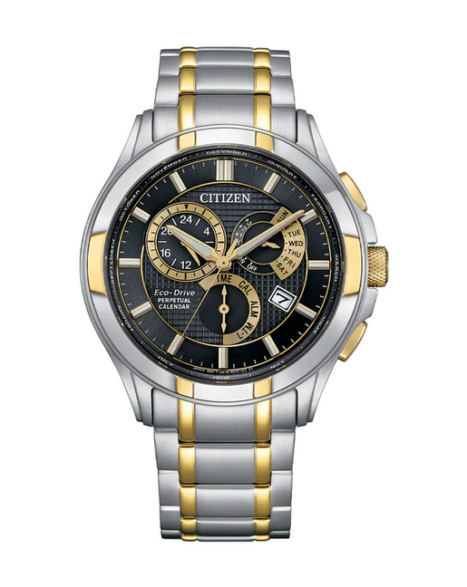 Citizen Gents Two-tone Eco-Drive 100m WR Watch Code: bl8164-57e