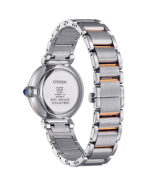 Citizen Ladies Stainless Steel Eco-Drive 50m WR Code: em1074-82d