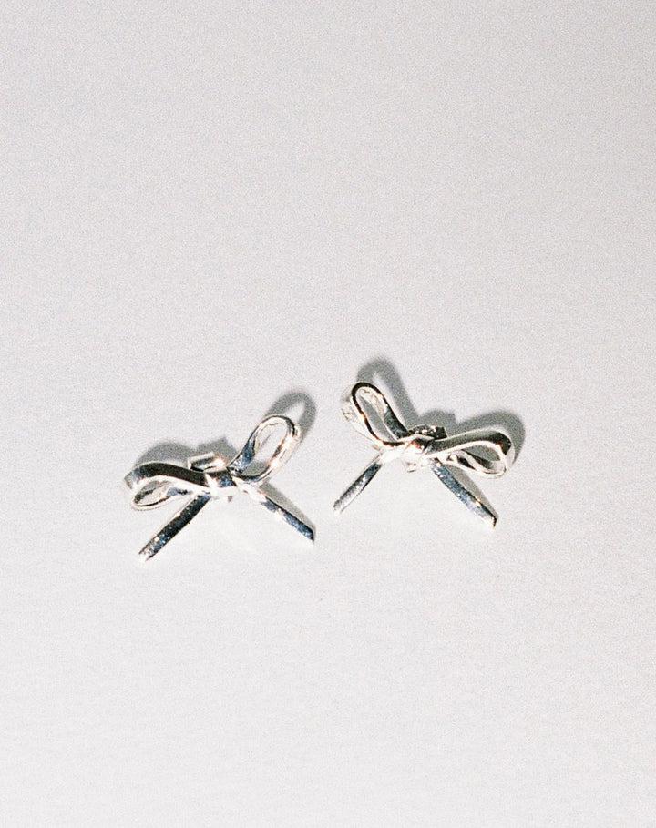 Meadowlark Sterling Silver Medium Bow Earrings