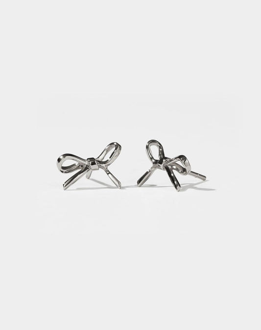 Meadowlark Sterling Silver Small Bow Earrings