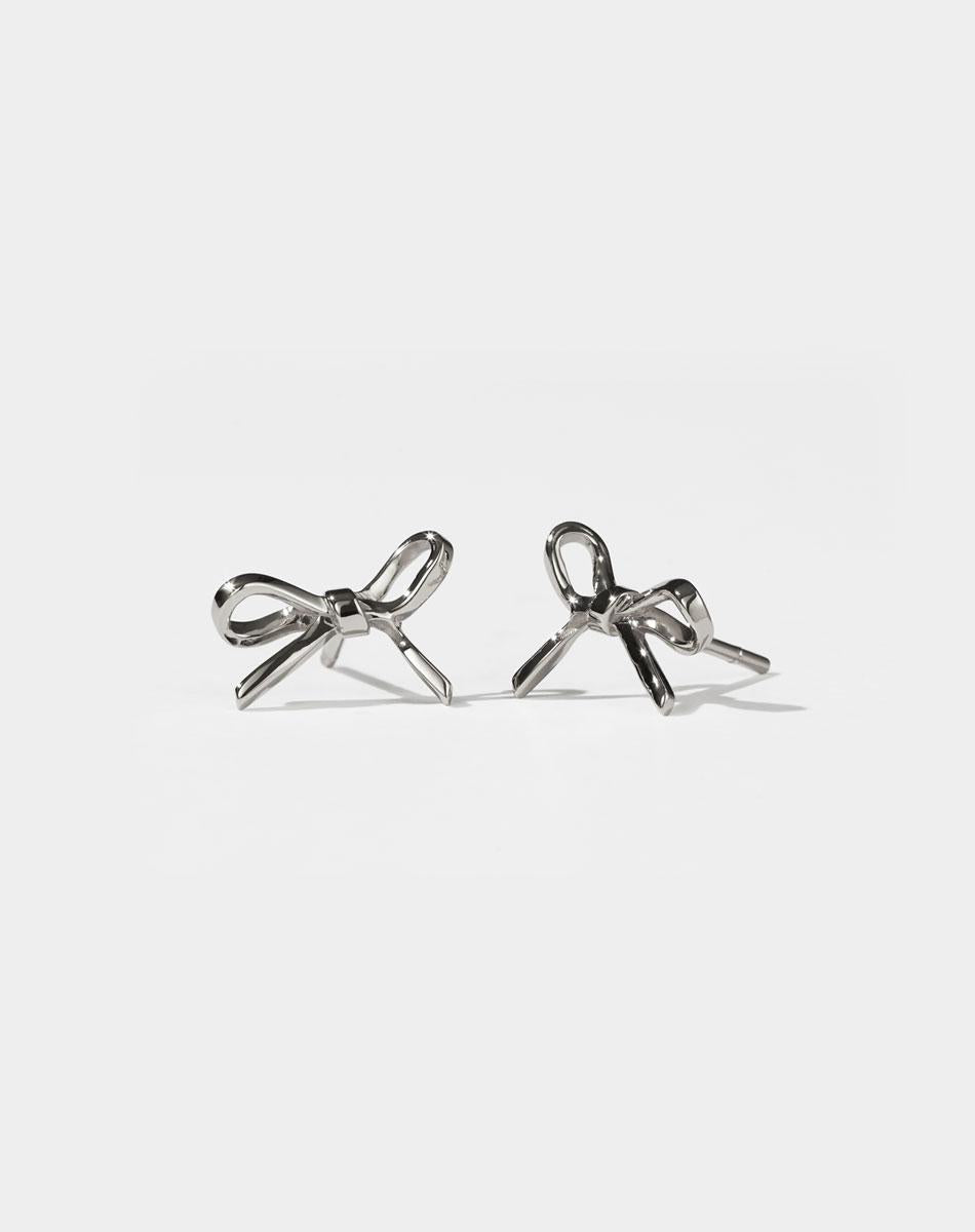 Meadowlark Sterling Silver Small Bow Earrings