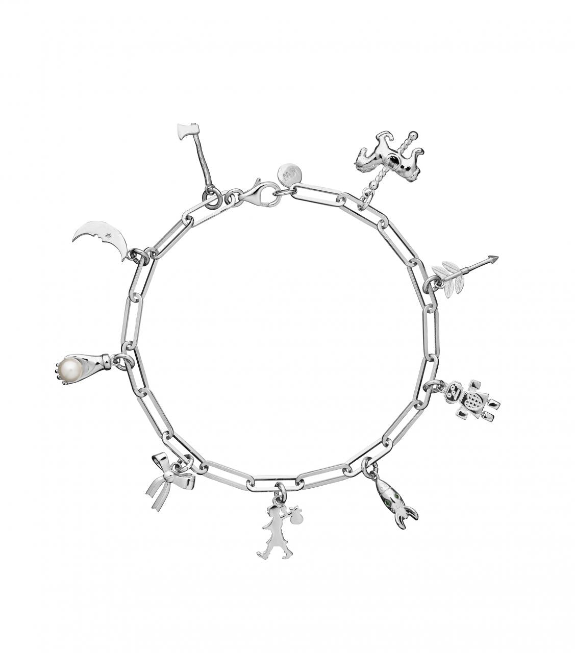 Karen Walker Sterling Silver Full Adventure Charm Bracelet