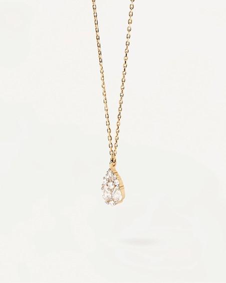 PD Paola 18ct Plated Gold Vanilla Necklace