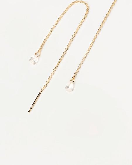 PD Paola Yellow Gold Plated Waterfall Earrings