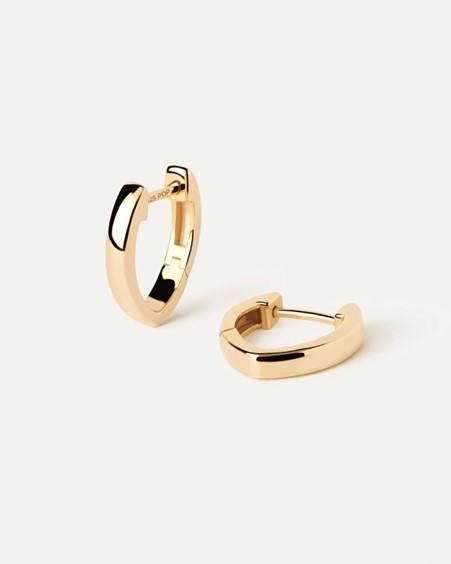 PD Paola 18ct Yellow Gold Plated Duke Hoops