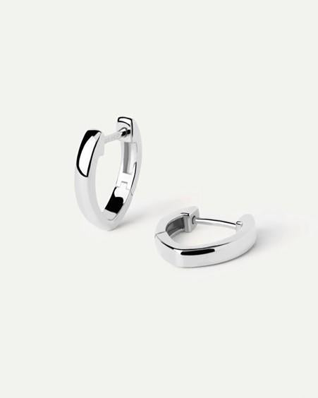 PD Paola Sterling Silver Duke Hoops