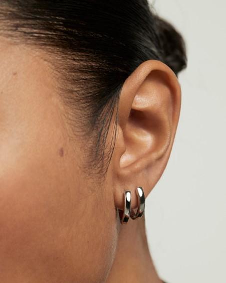 PD Paola Sterling Silver Duke Hoops