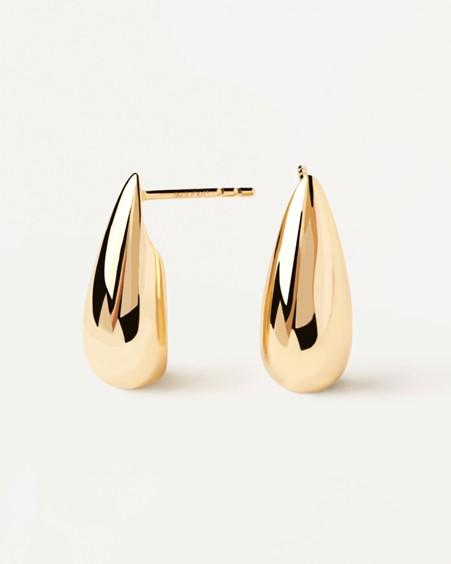 PD Paola 18ct Yellow Gold Plated Large Sugar Drop Earrings