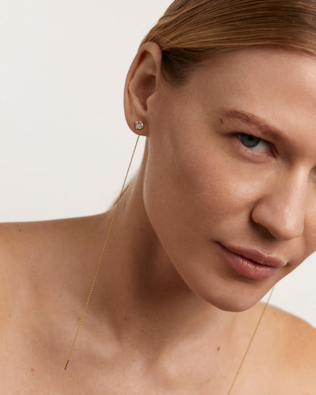 PD Paola 18ct Yellow Gold Plated Belle Drop Earrings