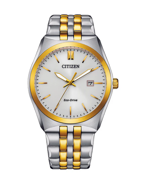 Citizen Eco-Drive Gents Stainless Steel Two Tone 40mm 100 WR Watch