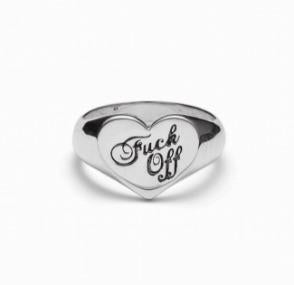 Stolen Girlfriends Club Sterling Silver Warm Welcome Heart Ring