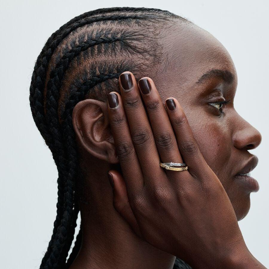 Pandora Sterling Silver & 14ct Gold-plated Game of Thrones Spinning Astrolabe Ring