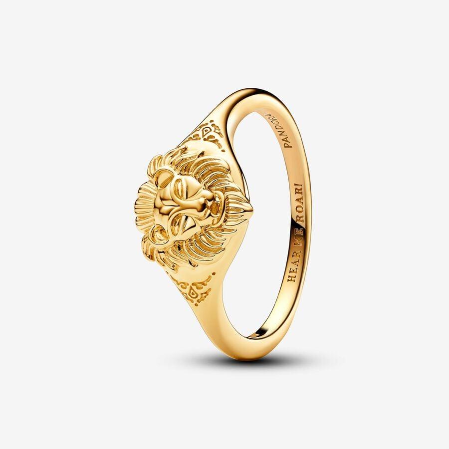Pandora 14ct Gold Plated Game of Thrones Lannister Lion Ring